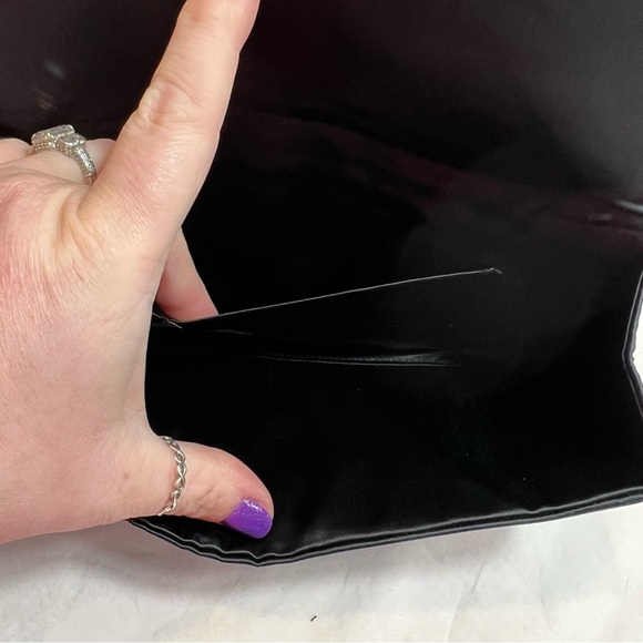 Vintage La Regale black beaded envelope evening clutch - Picture 6 of 6